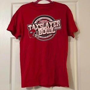 TaxSlayer Bowl 2016 Red Georgia T-Shirt